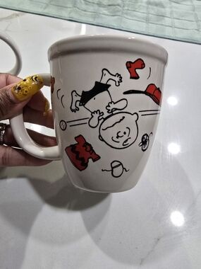Hallmark White Ceramic Peanuts Mug with Black Print